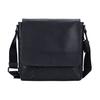 Houston 27 Embossed Leather Map Crossbody Shoulder Bag Medium Men Bags Black 4006-QBBK