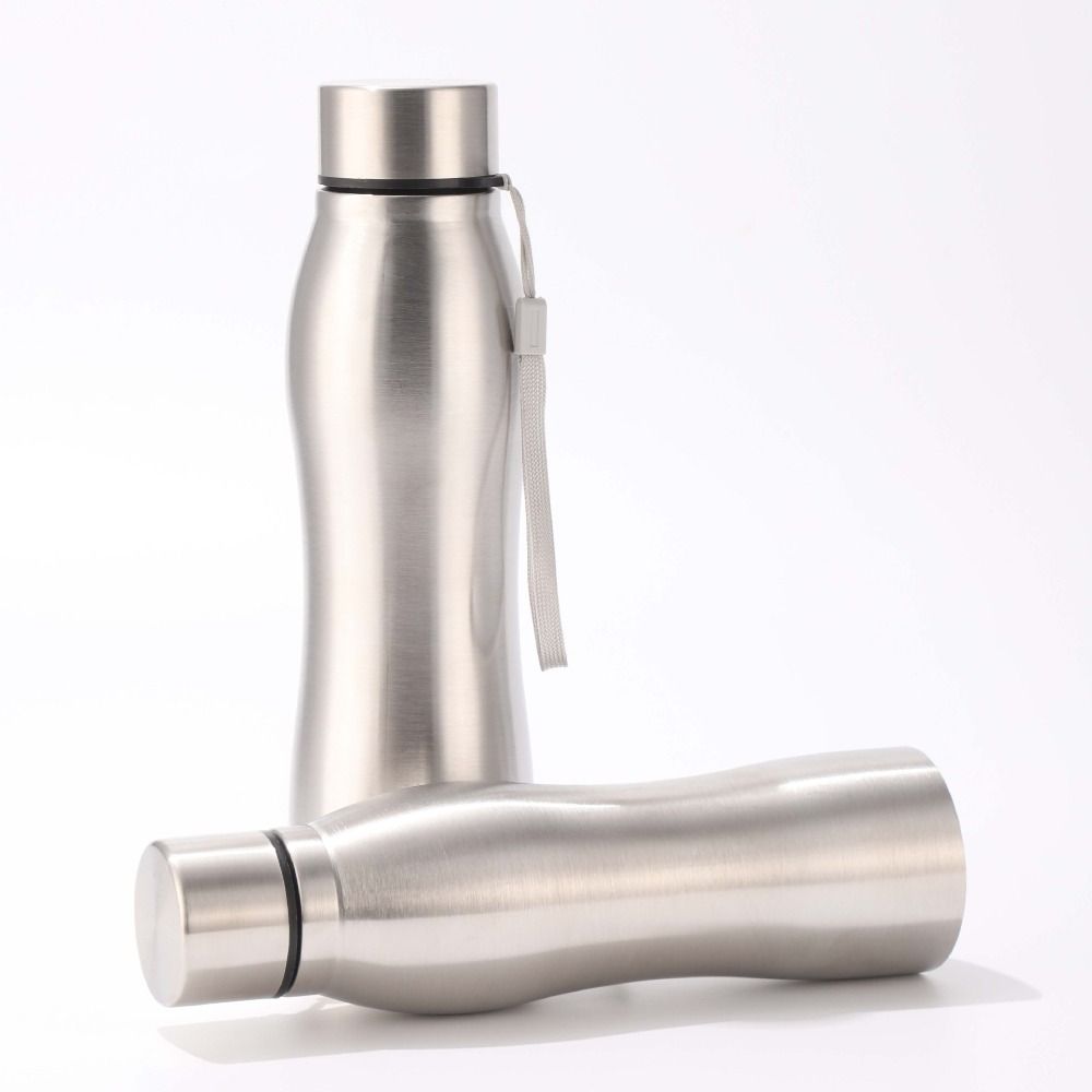 500ml/750ml/1000ml Sport Water Bottle Stainless Steel Cold Water Cup For Cycling Sports