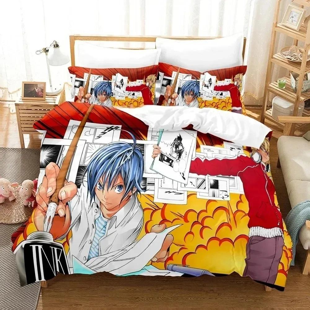 Comforter 3D Printing Anime Bakuman Bedding Set Bedroom Soft Modern S Comefortable Kids And