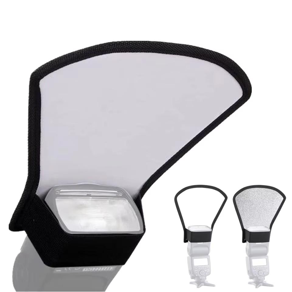 Mini Flash Diffuser Silver White Reflector for Godox V860III V1 V1PRO V850II For Canon Nikon Pentax Yongnuo Metz Sony Speedlight