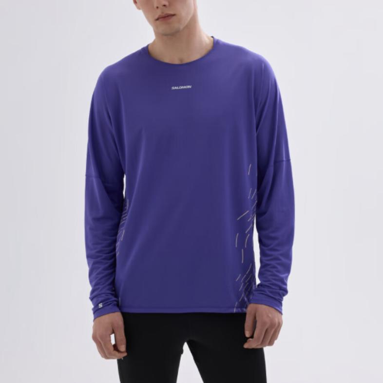 Salomon Sense Aero Gfx Breathable Long Sleeve Running T-Shirt Men Tops C26976