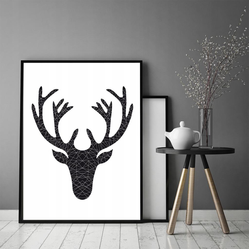 Obraz Plakat W Ramie 53x73 Cm Jeleń P985