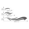 Weatherproof Stylish Car Body Graphics Stripes Stickers Suitable for Motorhomes and Offroads Vehicle In Various Patterns