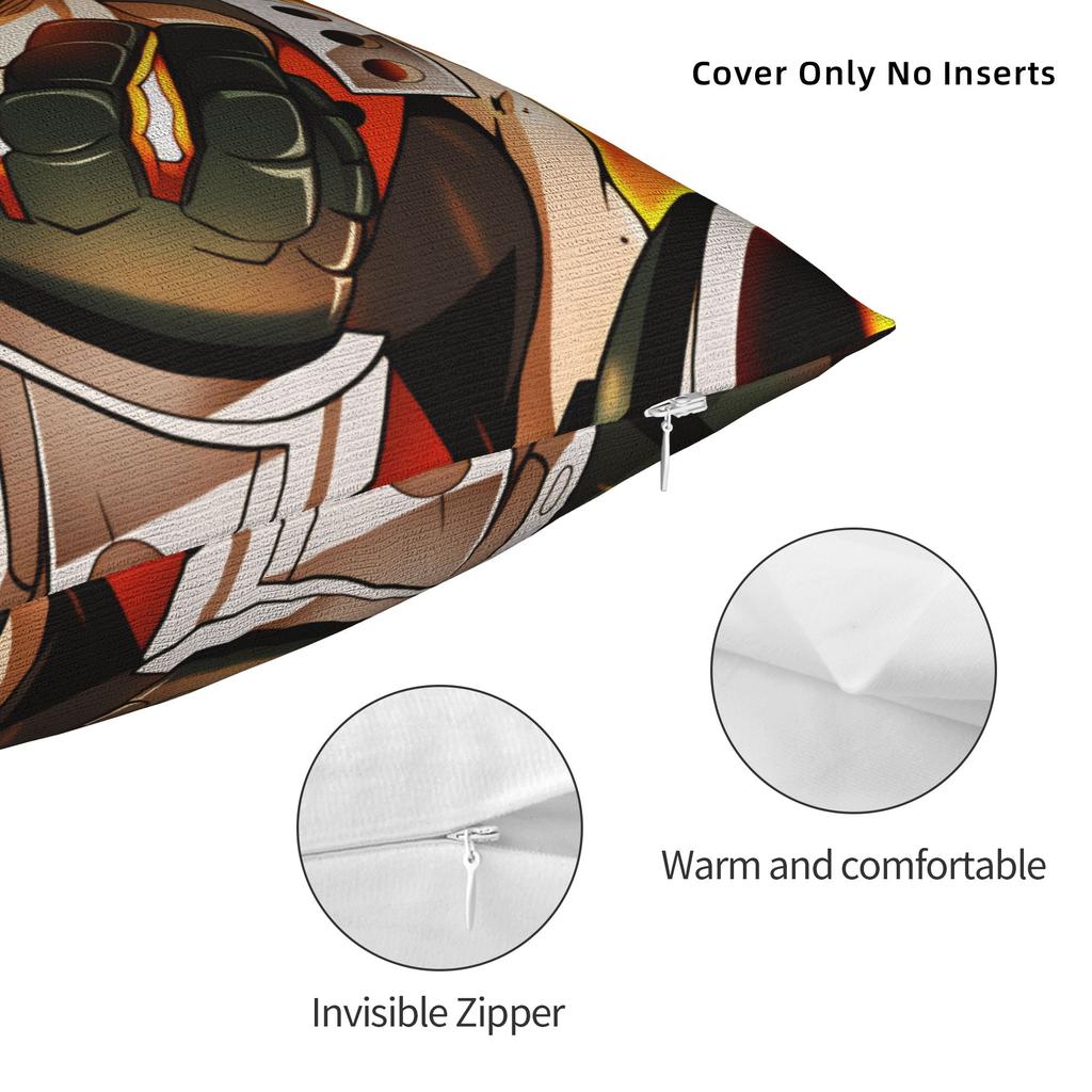 Anime K-Katsuki B-Bakugo Pillowcases  Vintage Pillow Case For Living Room Chair Soft Pillow Cover