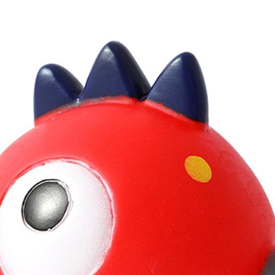Chew Toy Built-in Sounder Cartoon Style Bite Resistant Wear-resistant Harmless Teeth Cleaning Scentless Squeaky Cartoon Animal Sound Doll for Home Use