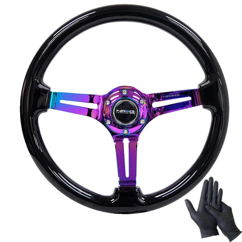 

NRG Innovations NRG Reinforced Steering Black Neochrome Slotted Quick Release Mahogany Innovative US Genuine Car Includes GO Nitrile Warranty RST-018