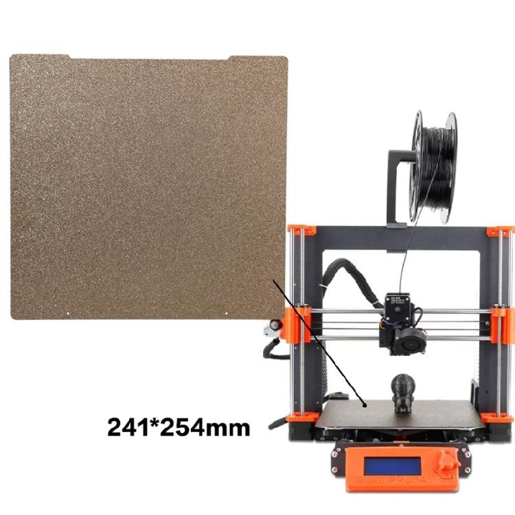 3D Printer PEI Board Stainless Steel Plate for Prusai3 MK3 Film Double Sided PEY PEO Spring Steel Sheet 241x254mm