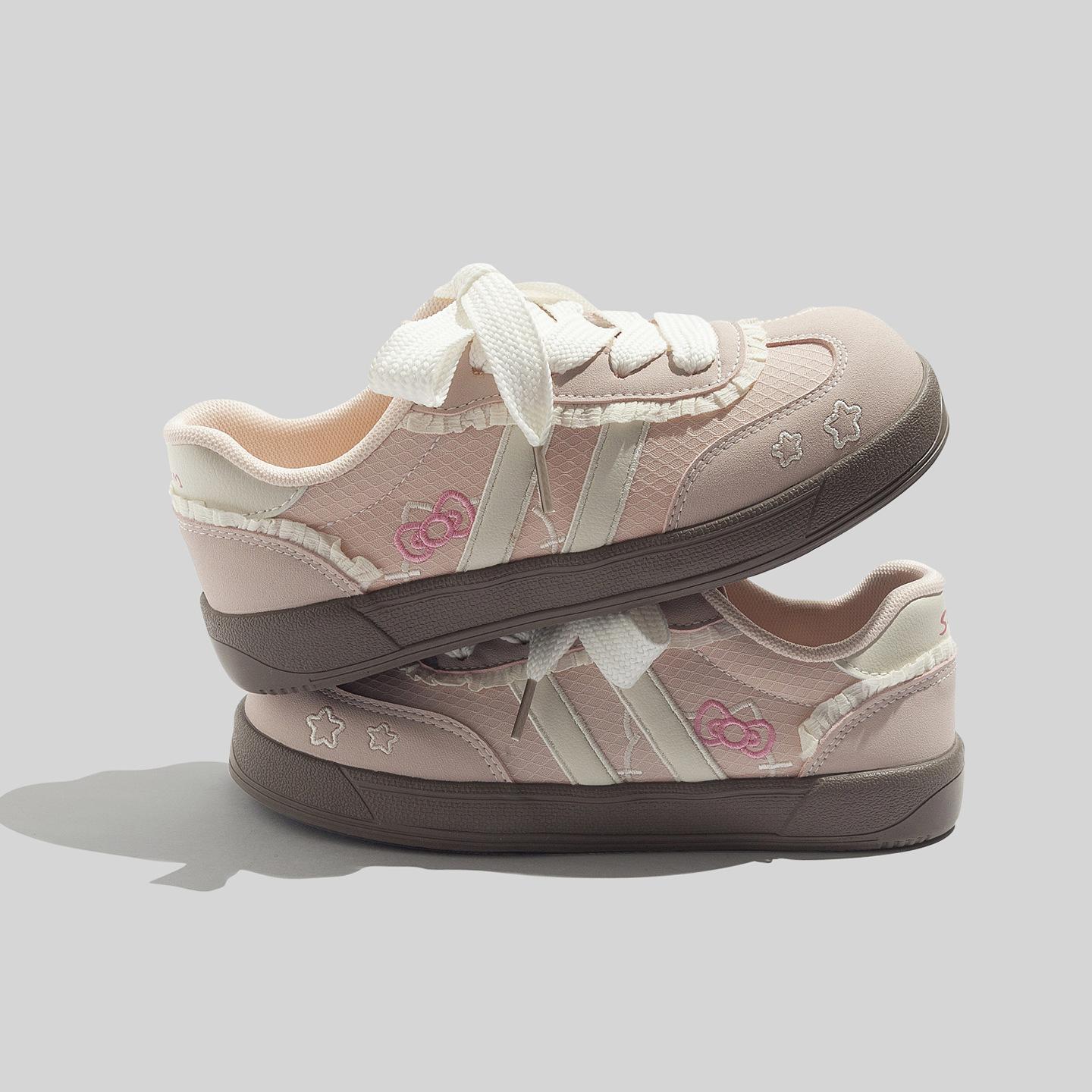 Belle autumn 22 new leather high-value casual board shoes 35