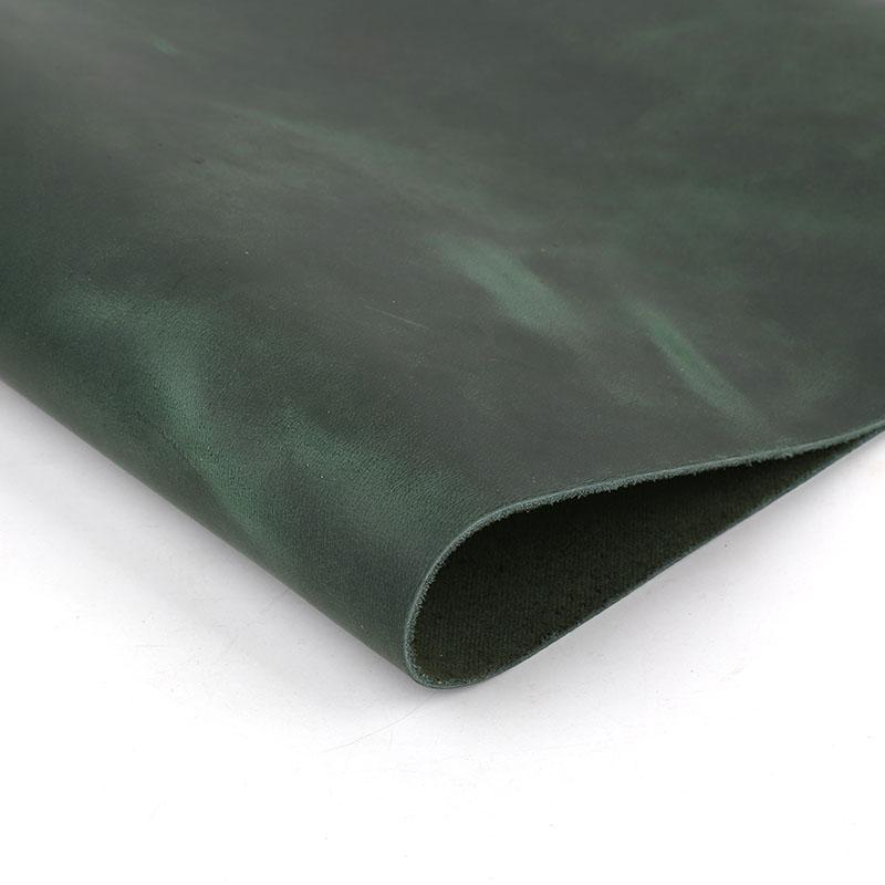 Capa Superior Piel de Vaca, Cera de Aceite, Piel Crazy Horse, Cuero Curtido Vegetal, Material de Cuero Hecho a Mano para Bricolaje, Cuero Genuino de 2 mm de Espesor