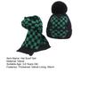 2Pcs/Set Children Hat Scarf Set Plush Ball Decor Thickened Velvet Lining Windproof Kids Winter Hat Scarf Set
