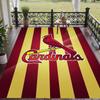 Soft Floor Carpet St. Louis Cardinals Pattern Area Rug Decorative Mat For Home Room Decoration