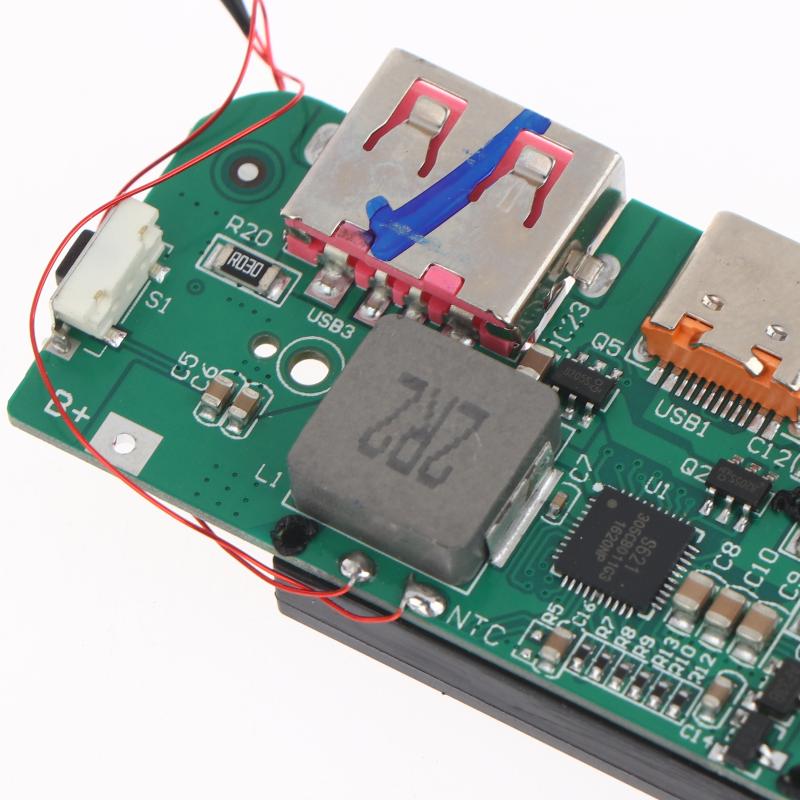 22.5W Fast Charging Module For Diy Power Bank Pd Qc Vooc 3.7V Lithium Battery Charger Board Circuit Protection With Led Display