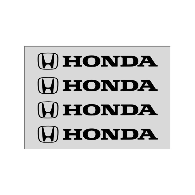 4Pcs Car Door Handle Stickers Tire Rear View Mirror Decals For Honda Fit Mugen Insight Type S R VTEC DOHC Modulo Vezel Legend
