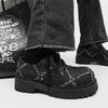 Summer Niche Destruction Wind Derby Shoes Hairstylist Casual Leather Shoes Platform Big Head Canvas Shoes Beggar Shoes
