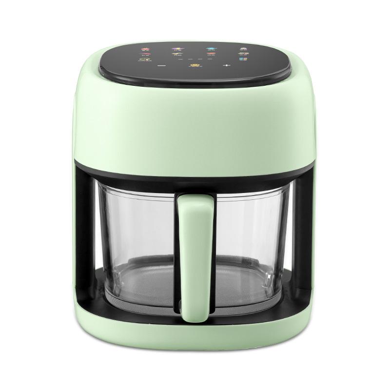 6L Glass Model Smart Air Fryer: Oil-Free Electric Fryer with Multifunctional Home Use