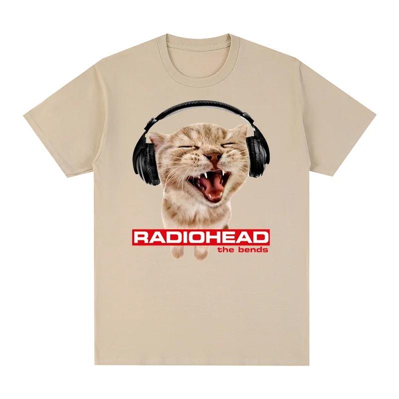 Radiohead The Bends Vintage TShirt Orange Cat Concert Fan Gift 100 Cotton Mens TShirt New TShirt Womens Top Tshirts