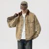 Men's 2024 Retro High-End Denim Jacket: Casual Loose Lapel, Autumn/Winter Style Workwear