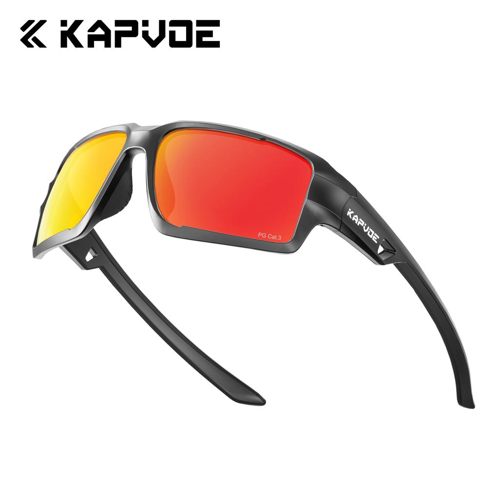 Kapvoe Polarized Fishing Sunglasses for Men Fashion Cool Glasses Sports Cycling Bicycle Eyewear for Bike UV400 MTB Road Driving 7