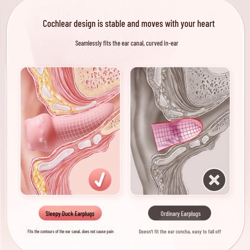 Sleepy Duck Noise-Reducing Cat Earplugs for Snoring & Dorms