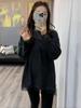 Chic Lace Long Sleeve Slimming T-Shirt - Plus Size Women’s Autumn/Winter Fashion