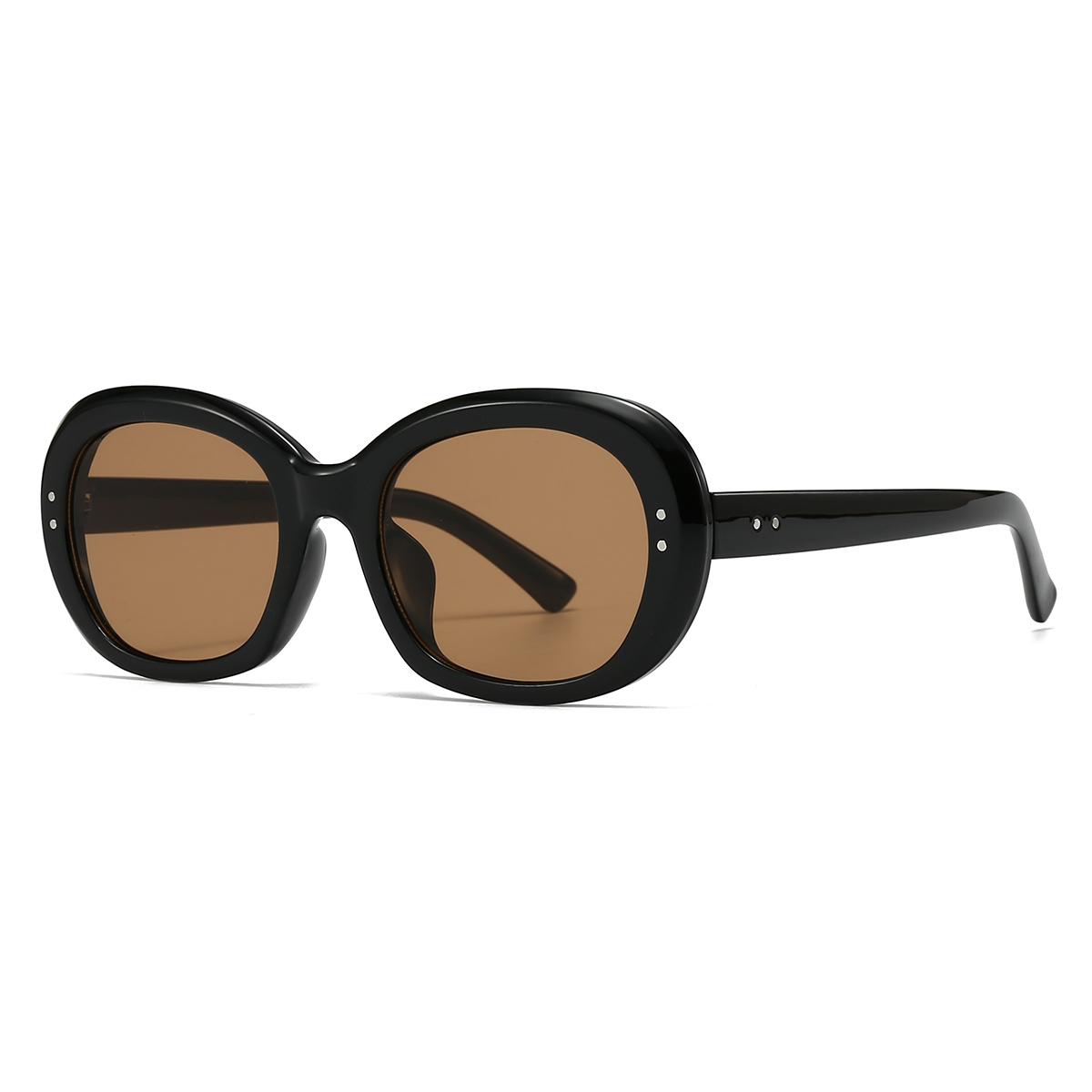 

Trade New Modern Retro Oval Sunglasses Ins Style Street Photography Big-Name Studded Sunglasses 27101