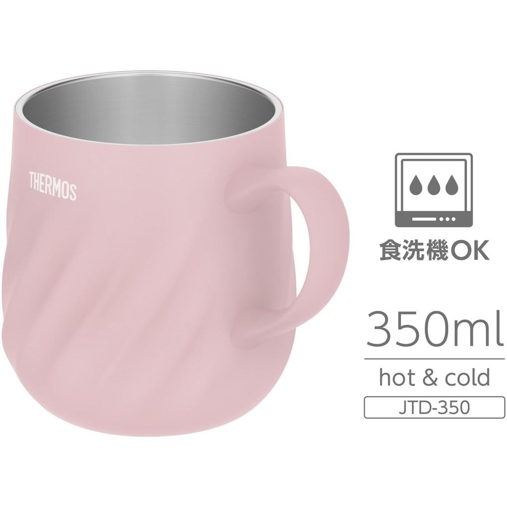 Thermos Vacuum Insulated Dishwasher P Mug, 350ml, Pink, Safe, JTD-350