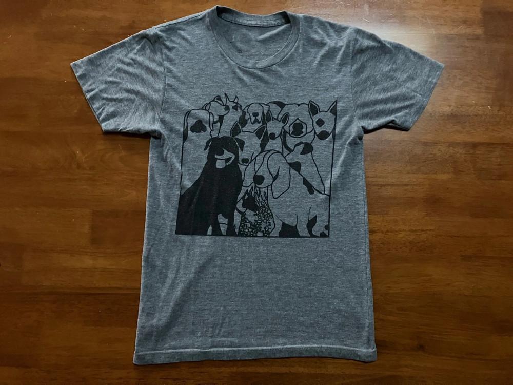 THE FORMAT Dog Problems heather gray Cotton T Shirt Full Size S-5XL Unisex T-Shirt S