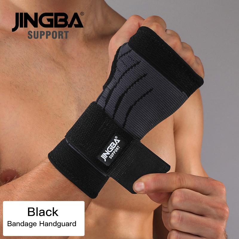 JINGBA SUPPORT 1PCS Football Ankle support+Basketball knee Pad Elbow brace support protector +Wristband boxing hand wrap Support