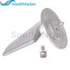 Outboard Motor 55125-95500 Trim Tab Anode with Bolt 09117-08037 for Suzuki 40HP-85HP, 5031536 5031215 for Evinrude Johnson BRP