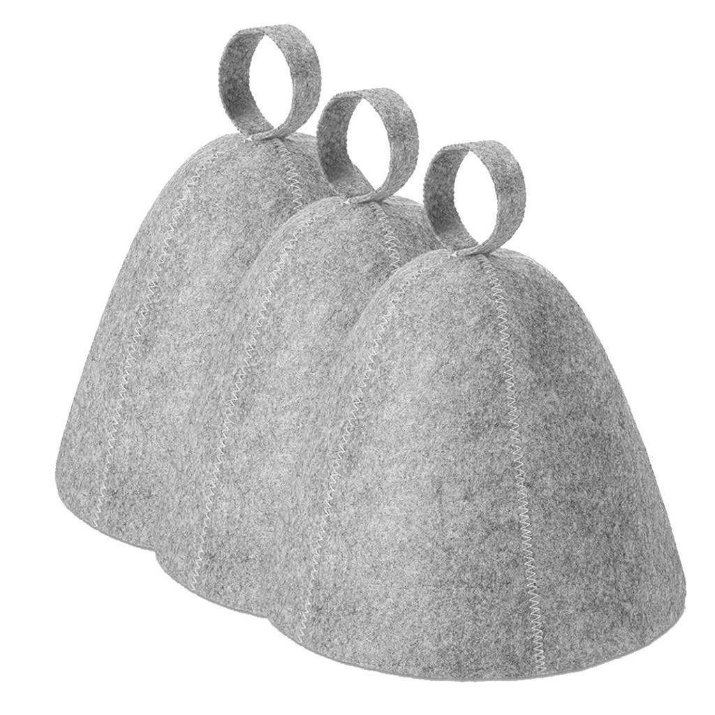 1/2pcs Anti Heat Sauna Hat Thicken Wool Felt Shower Cap Hair Turban Quickly Towel Drying Hats Sauna Bathroom Accessories