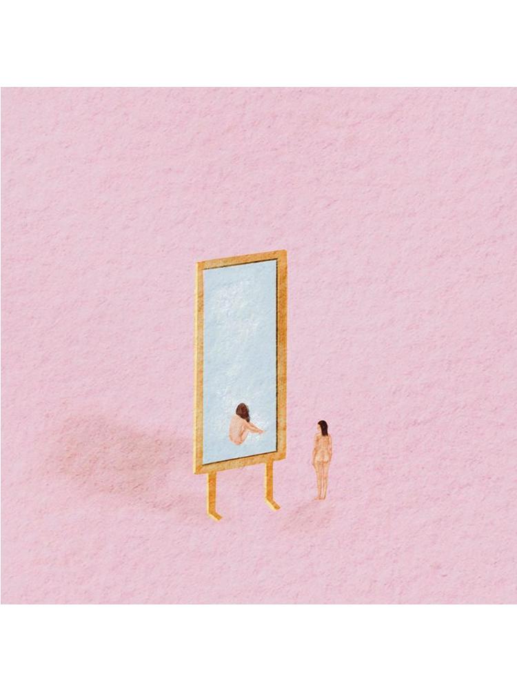 Nordic Melancholic Girl Surreal Illustration Poster Abstract Wall Art Print Canvas Painting Decor Pictures For Living Room Home