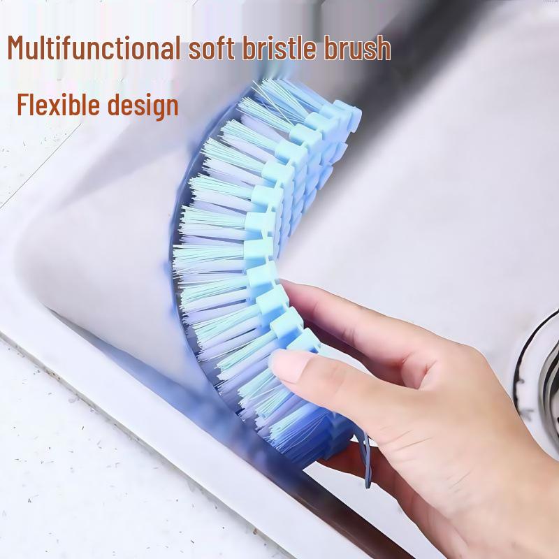 Bendable Multi-Functional Soft Bristle Cleaning Brush for Household, Laundry, Shoes, and Bathroom