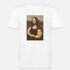 Funny Mona Lisa Bodybuilding T Shirt Muscles Gym Parody Hilarious Painting Casual Graphic Tshirts Camise Fashion Short-sleev Tee