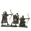 Military Sandbox Metal Copper Ornaments Figure Roman Legionary Soldier Model Archer Medieval  Toys  Desk Decoration