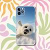 Cute S-Seal Seals Animal Transparent Phone Case For iPhone 17,13,15,12,11,14,16 Pro Max Mini 7,8 Plus SE4,17E Air Cover Fundas