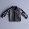 112 Scale Figure Clothing, Long-sleeved Shirt, Suitable for Both Men and Women (body, Head, Shoes, Etc. Not Included), Black Gray
