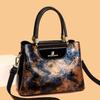 Women's Retro Hollow PU Leather Tote Bag Fashion Hundred Senior Sense Crossbody Bag Retro Satchel Handbag Tote Bag
