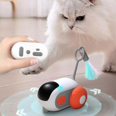 Cat Smart Interactive Car Toy Touch Activate Remote Control Electric Toy Car Kitten Puppy Automatic Cats Stick Toys Pet Supplies