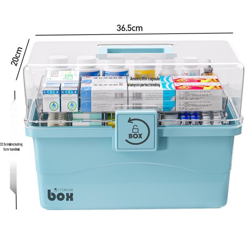 Extra Large Multi-Layer Medicine Storage Box for Home, Office, and First Aid