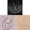 Fashion Bridal Jewelry Set With Waterdrop Crystal Necklaces And Earrings For Women
