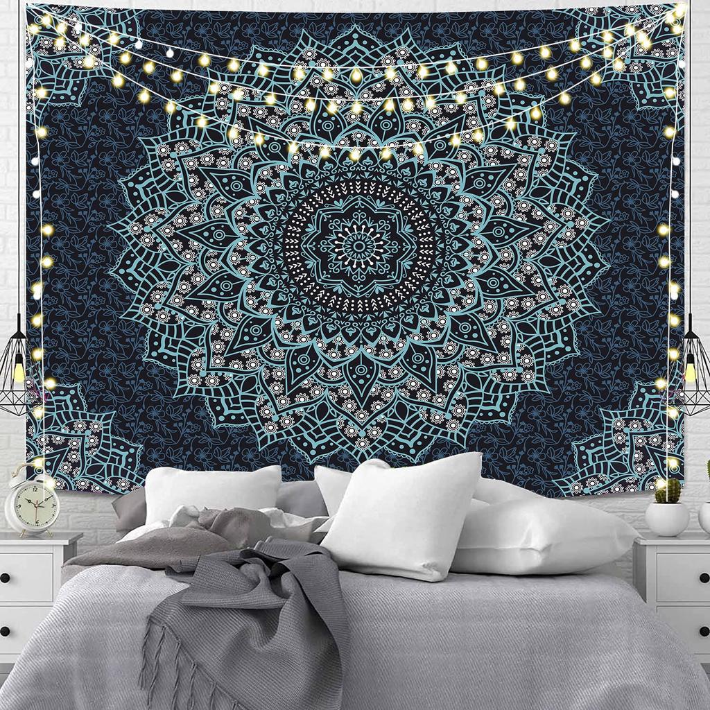 Indian Mandala Tapestry Wall Hanging Sandy Beach Throw Rug Blanket Camping Tent Travel Mattress Bohemian Tapestries