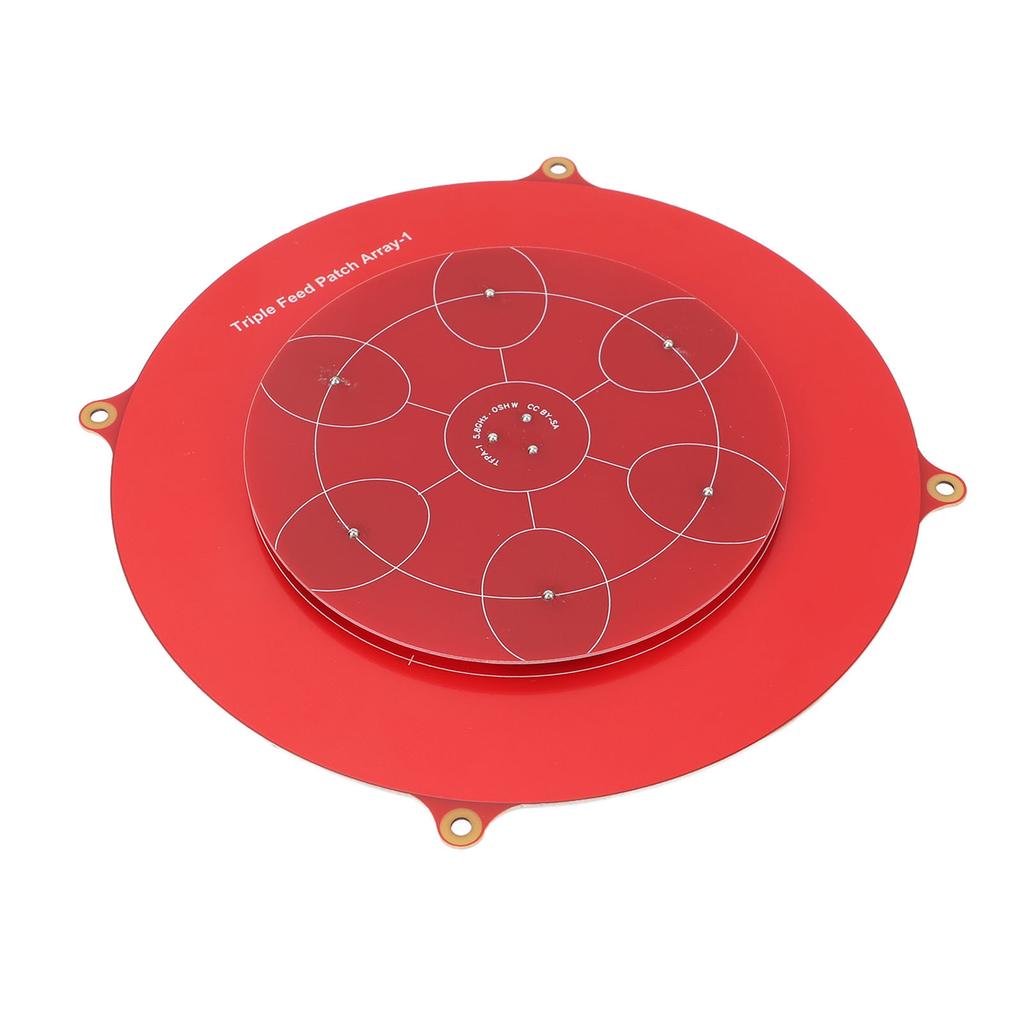 Triple Feed Patch Antenna 5.8Ghz PCB Red Color Fixed Wing Flat Panel Array Aerial Antenna