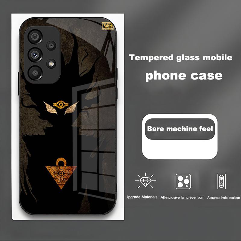 Yu-Gi-Oh! For Samsung Galaxy Note 8 9 S10 Plus S20 S21 FE S23 Ultra A12 A13 A32 A33 New Cartoon Tempered Glass Phone Case