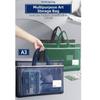 Zip Handbag A3 Mesh Art Bag Large Capacity a4 Test Paper Bag 8k Sketch Drawing Album  Stationery