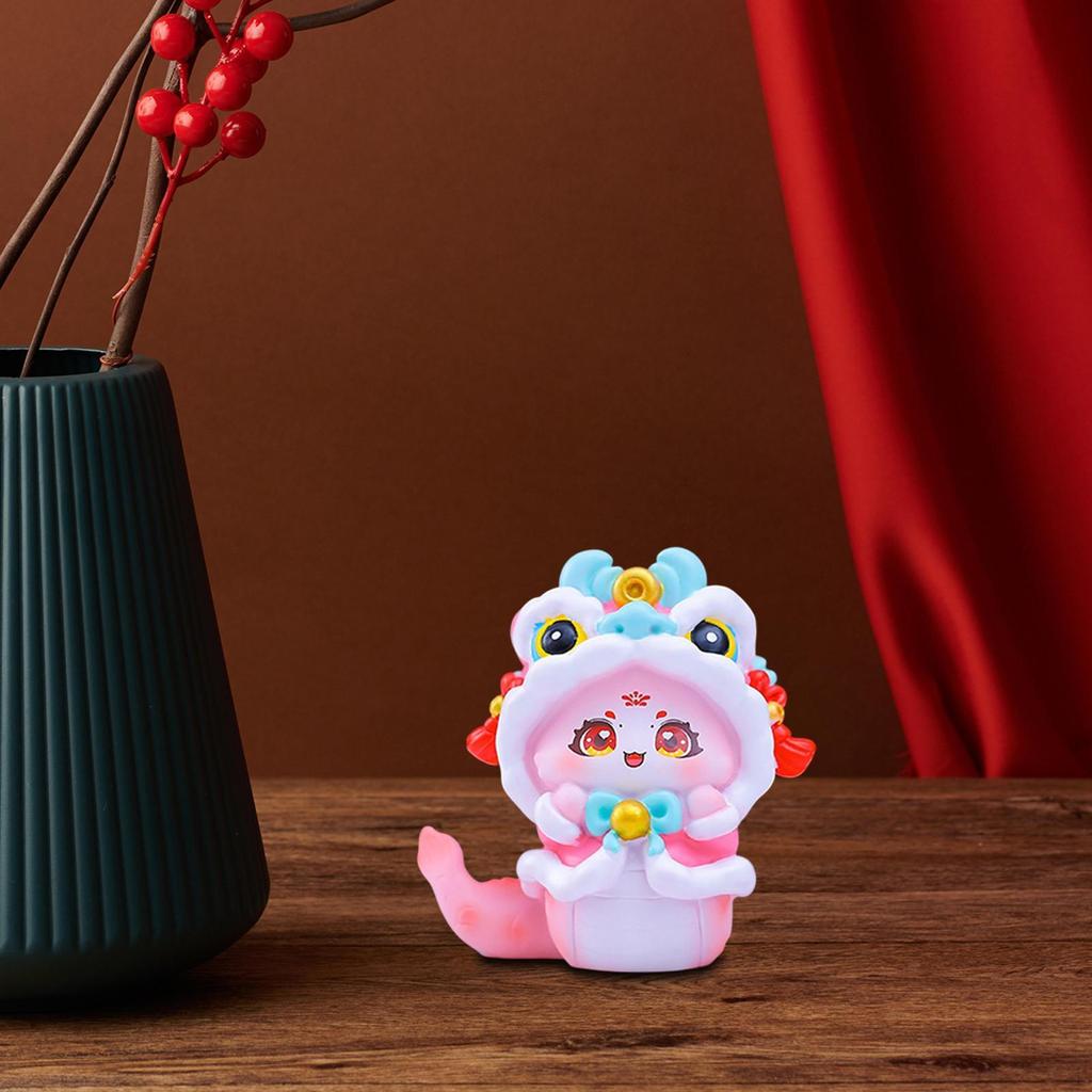 Kleine Schlangenstatue Chinesisches Jahr Regal Weihnachts-Miniaturfigur