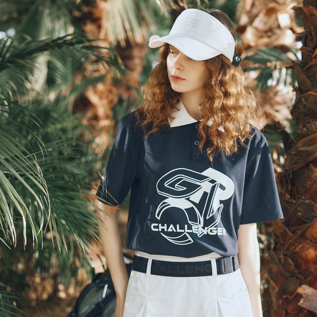 CHALLENGER Clgr Summer Cooling Material Women'S Oversized Short Sleeve T-Shirt Black