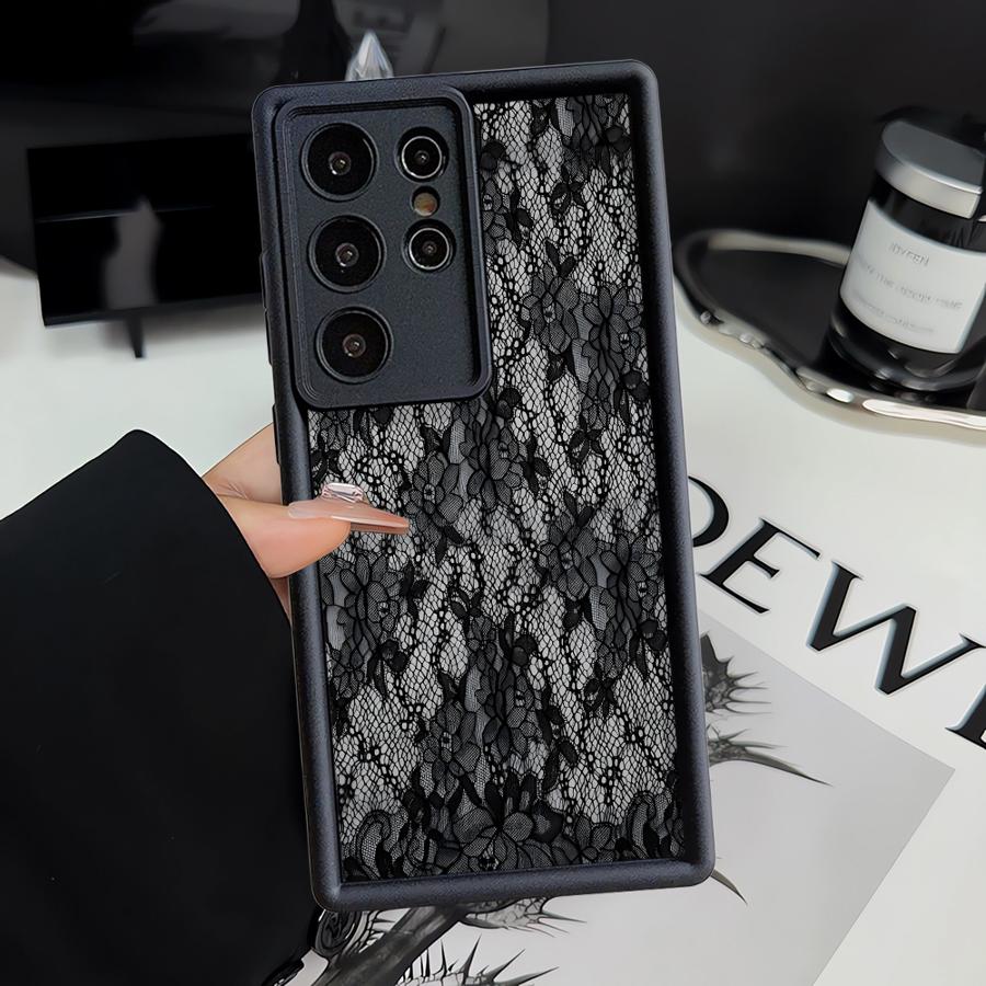 Coque de téléphone motif dentelle créative pour Samsung Galaxy S26 Ultra S22 S24Ultra S23 FE S25 S25 Edge S21 S20FE S24 Plus