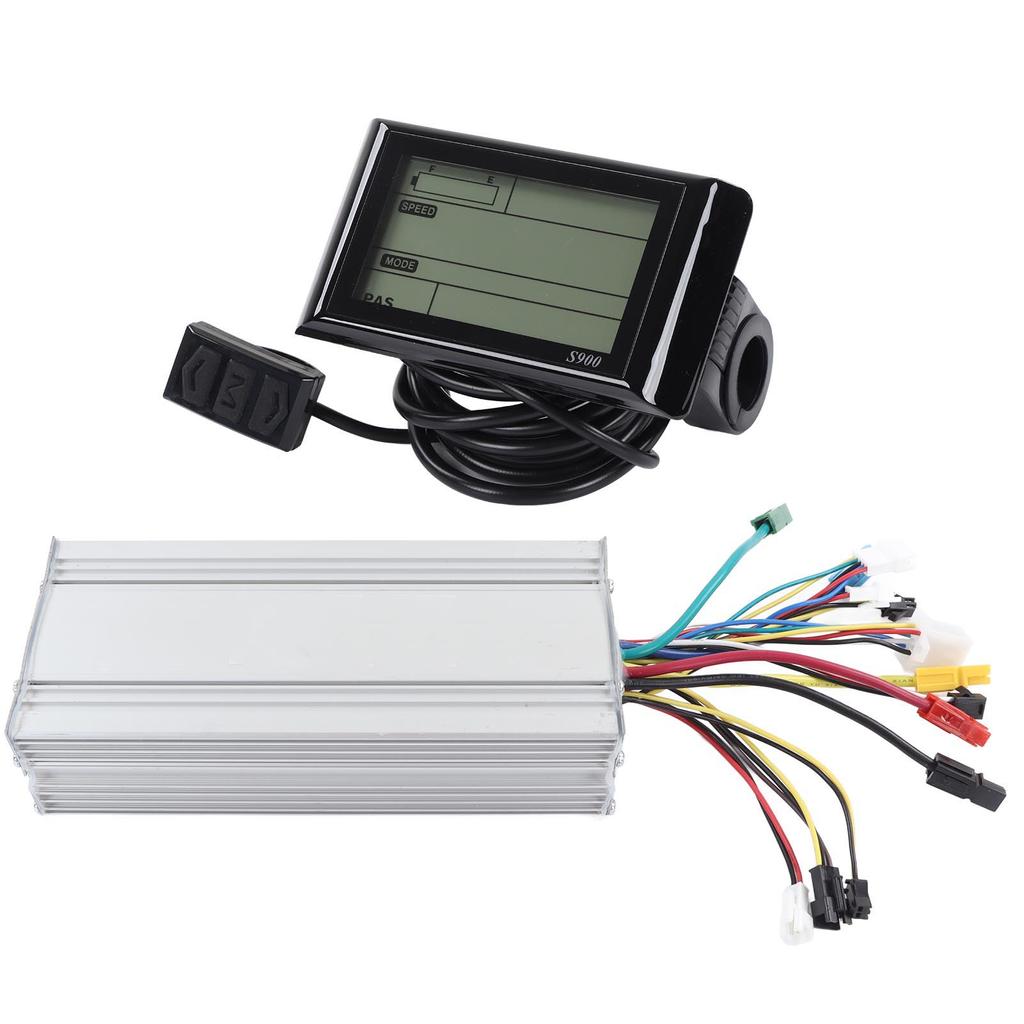 35A Electric Bicycle Conversion Kit for Anderson Plug Controller S900 Panel Brake Handle and Thumb Throttle for Upgrade