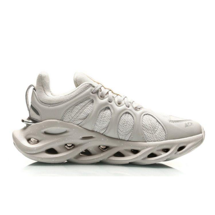 Li Ning Curved ACE Slip Resistant Lightweight Non Slip Lightweight Low Top Running Shoes Men's Ecru ARHP259-2