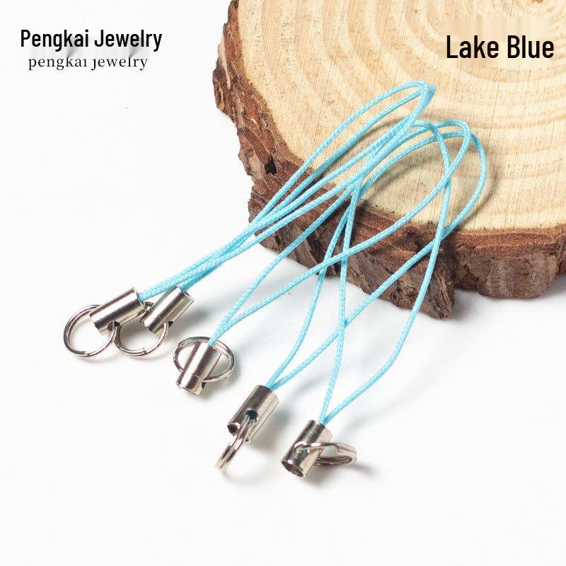 100 Colorful Double Loop Nylon Phone Lanyards - Jewelry Pendant Cords for DIY Accessories